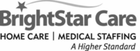 BrightStar Care HOME CARE | MEDICAL STAFFING A Higher Standard Logo (WIPO, 07.11.2014)