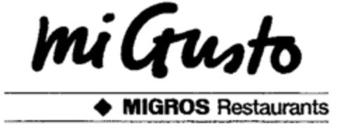 mi Gusto MIGROS Restaurants Logo (WIPO, 18.01.1995)