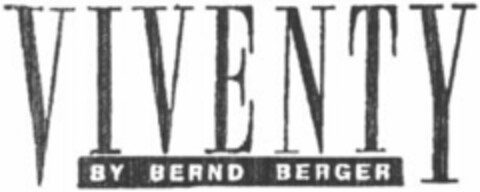 VIVENTY BY BERND BERGER Logo (WIPO, 24.09.2001)