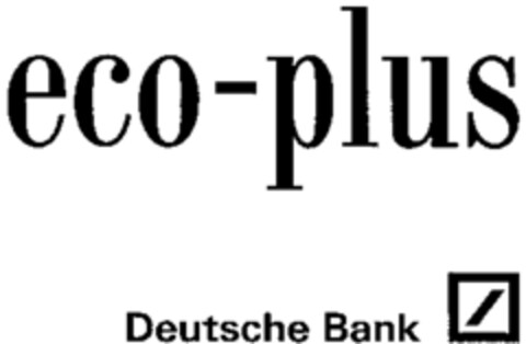 eco-plus Deutsche Bank Logo (WIPO, 31.12.1997)