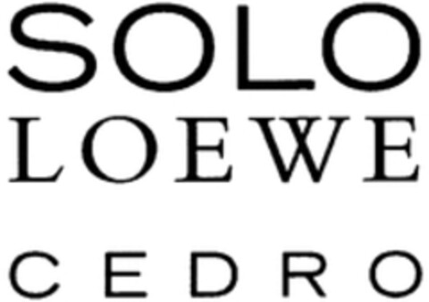 SOLO LOEWE CEDRO Logo (WIPO, 12.03.2015)