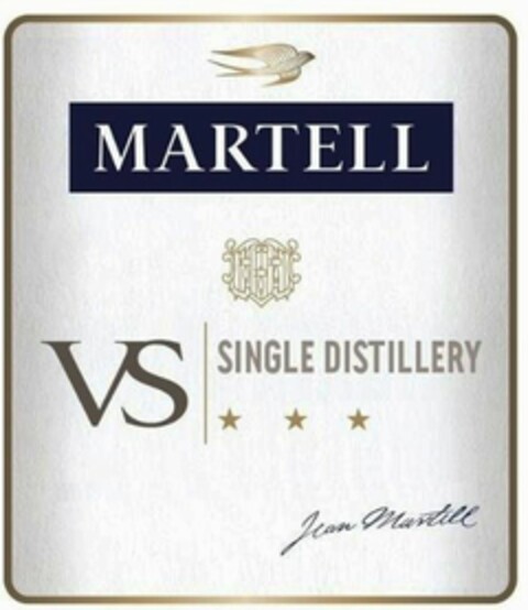 MARTELL - VS - SINGLE DISTILLERY - Jean Martell Logo (WIPO, 03.04.2017)