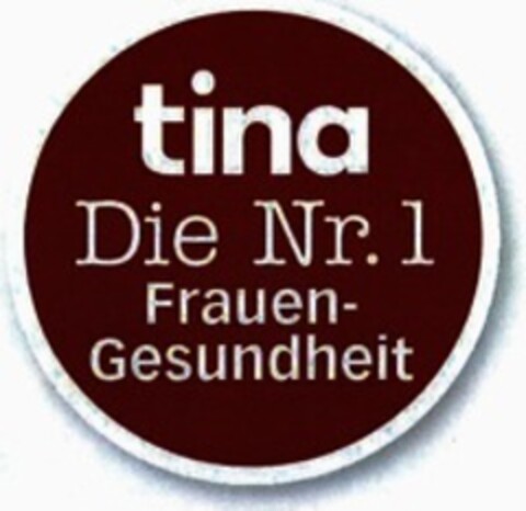 tina Die Nr. 1 Frauen-Gesundheit Logo (WIPO, 17.10.2016)