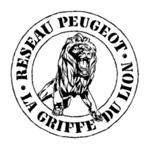 RESEAU PEUGEOT LA GRIFFE DU LION Logo (WIPO, 20.05.1968)