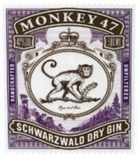 MONKEY 47 SCHWARZWALD DRY GIN Logo (WIPO, 21.11.2013)