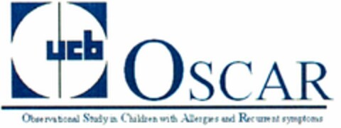 ucb OSCAR Observational Study in Children with Allergies and Recurrent symptoms Logo (WIPO, 06/07/2007)