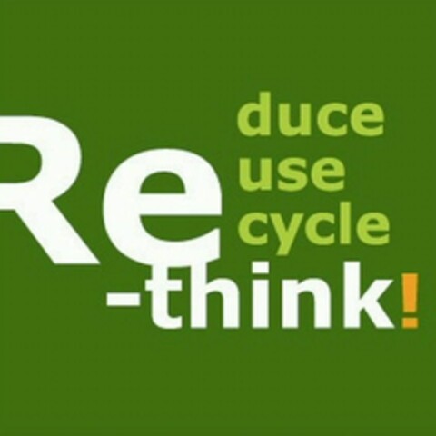 Reduce Reuse Recycle Re-think! Logo (WIPO, 19.06.2009)