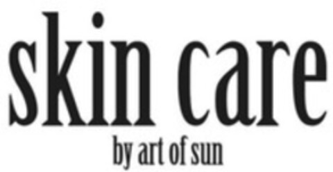 skin care by art of sun Logo (WIPO, 22.10.2012)