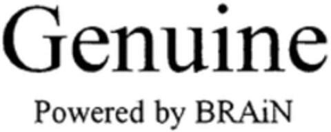 Genuine Powered by BRAiN Logo (WIPO, 11/18/2015)