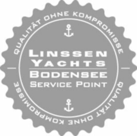 LINSSEN YACHTS BODENSEE SERVICE POINT QUALITÄT OHNE KOMPROMISSE Logo (WIPO, 23.08.2016)