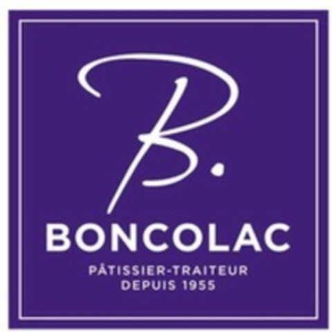 B. BONCOLAC PÂTISSIER-TRAITEUR DEPUIS 1955 Logo (WIPO, 05.01.2022)