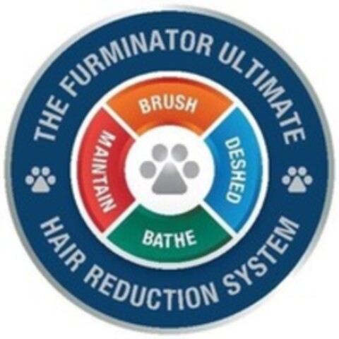 THE FURMINATOR ULTIMATE HAIR REDUCTION SYSTEM BRUSH DESHED BATHE MAINTAIN Logo (WIPO, 09.11.2022)