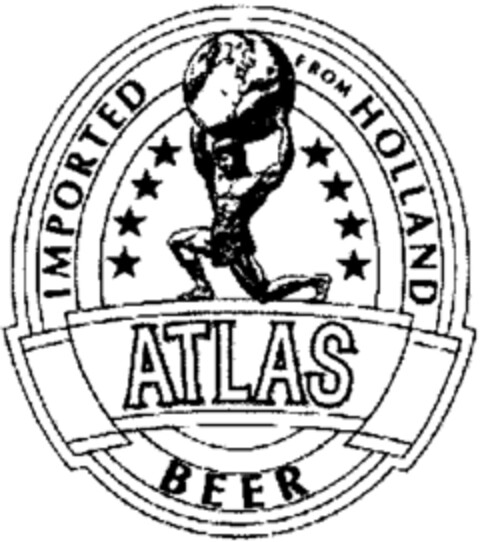 ATLAS BEER IMPORTED FROM HOLLAND Logo (WIPO, 11/08/2002)