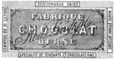 Lindt FABRIQUE de CHOCOLAT BERNE Logo (WIPO, 07/21/1958)