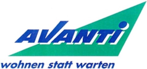 AVANTI wohnen statt warten Logo (WIPO, 09.11.1994)
