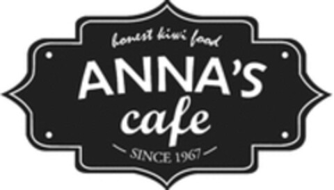 honest kiwi food Anna's Cafe Since 1967 Logo (WIPO, 24.06.2016)