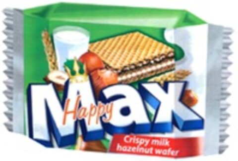 FLIS Happy Max Crispy milk hazelnut wafer Logo (WIPO, 23.11.2016)