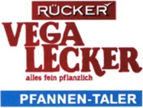 RÜCKER VEGA LECKER alles fein pflanzlich PFANNEN-TALER Logo (WIPO, 06.03.2023)