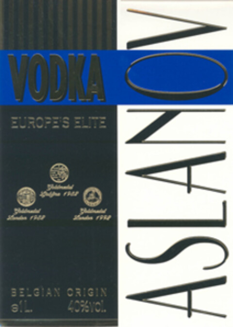 VODKA ASLANOV Logo (WIPO, 10/21/1994)