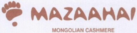 MAZAAHAI MONGOLIAN CAHSMERE Logo (WIPO, 14.10.2018)
