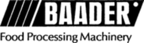 BAADER Food Processing Machinery Logo (WIPO, 06.03.1990)