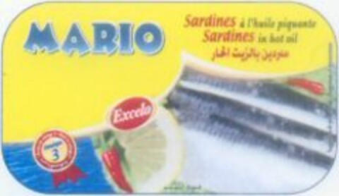 MARIO Sardines à l'huile piquante Sardines in hot oil Logo (WIPO, 06/13/2011)