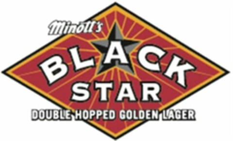 Minott's BLACK STAR DOUBLE HOPPED GOLDEN LAGER Logo (WIPO, 23.10.2012)