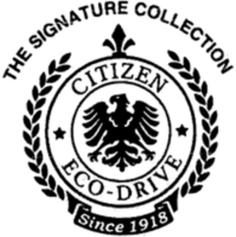 THE SIGNATURE COLLECTION CITIZEN ECO-DRIVE Since 1918 Logo (WIPO, 20.12.2013)