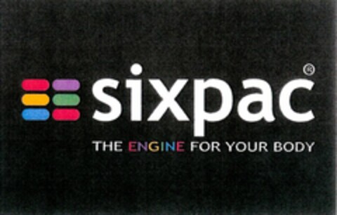 sixpac THE ENGINE FOR YOUR BODY Logo (WIPO, 02.07.2015)