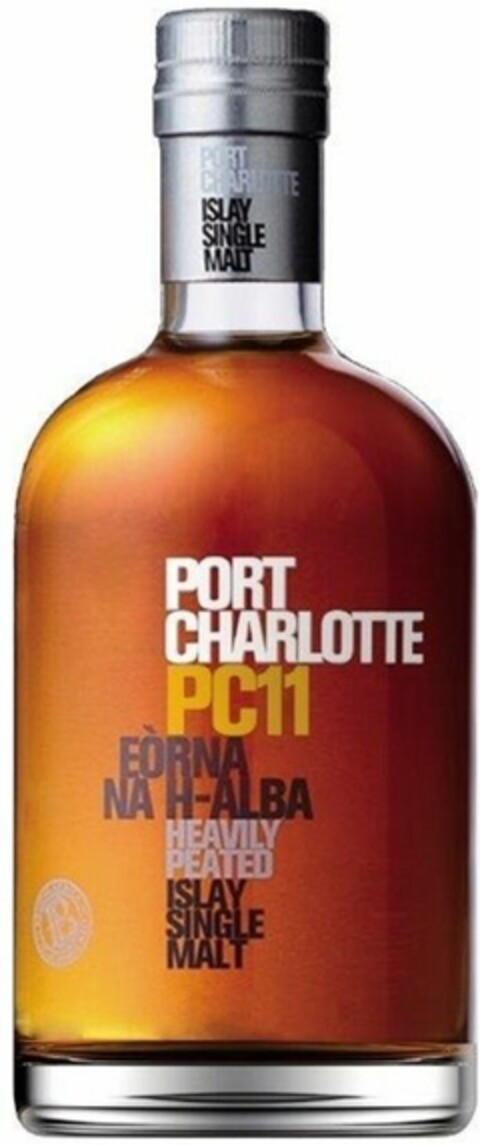 PORT CHARLOTTE PC11 EÒRNA NA H-ALBA HEAVILY PEATED ISLAY SINGLE MALT Logo (WIPO, 22.01.2016)