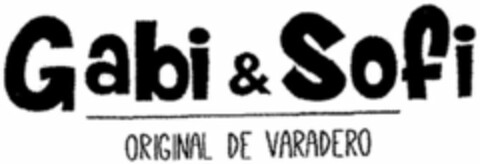 Gabi & Sofi ORIGINAL DE VARADERO Logo (WIPO, 27.09.2018)