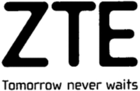 ZTE Tomorrow never waits Logo (WIPO, 03/19/2015)