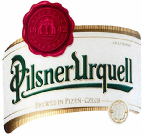 Pilsner Urquell BREWED IN PLZEN CZECH Logo (WIPO, 10.07.2015)