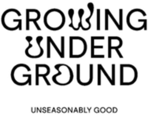 GROWING UNDER GROUND UNSEASONABLY GOOD Logo (WIPO, 01/20/2022)