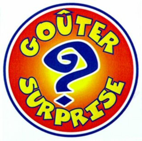 GOÛTER SURPRISE ? Logo (WIPO, 08/06/1997)