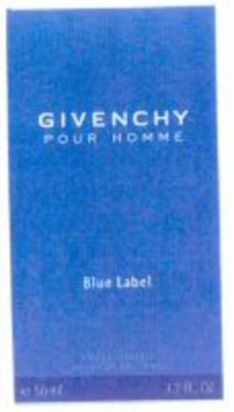 GIVENCHY POUR HOMME Blue Label Logo (WIPO, 10.09.2004)