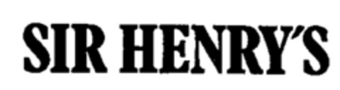 SIR HENRY'S Logo (WIPO, 09.10.1970)