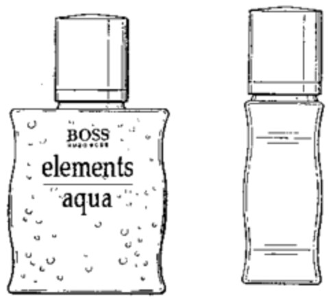 BOSS HUGO BOSS elements aqua Logo (WIPO, 15.09.1998)