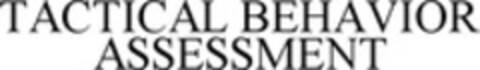 TACTICAL BEHAVIOR ASSESSMENT Logo (WIPO, 10/24/2008)