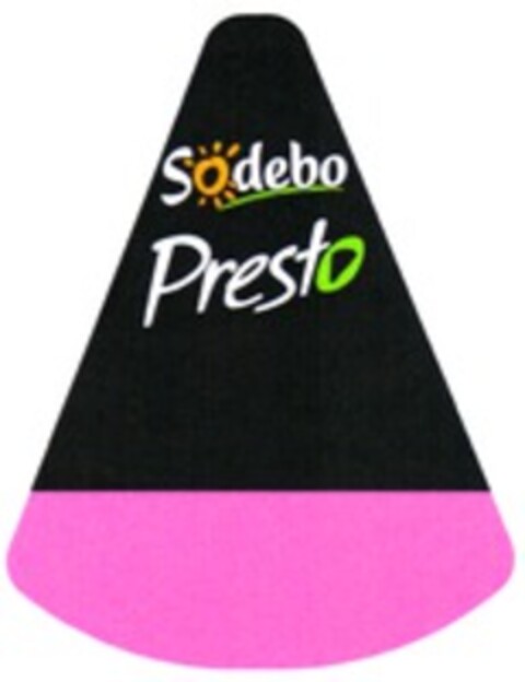 Sodebo Presto Logo (WIPO, 07/31/2014)