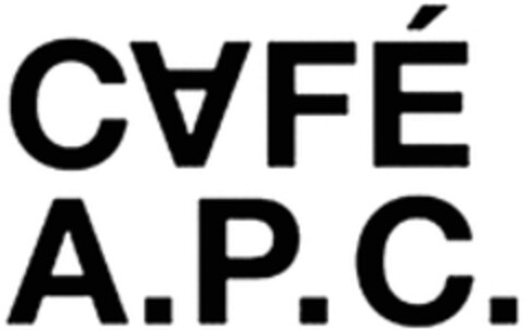 CAFÉ A.P.C. Logo (WIPO, 01/15/2020)