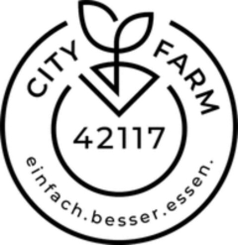 CITY FARM 42117 einfach.besser.essen. Logo (WIPO, 05.11.2021)