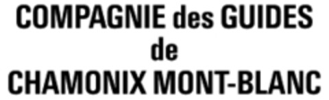 COMPAGNIE des GUIDES de CHAMONIX MONT-BLANC Logo (WIPO, 25.04.1989)