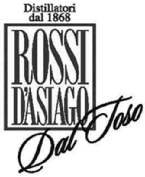 Distillatori dal 1868 ROSSI D'ASIAGO Dal Toso Logo (WIPO, 02.03.2023)