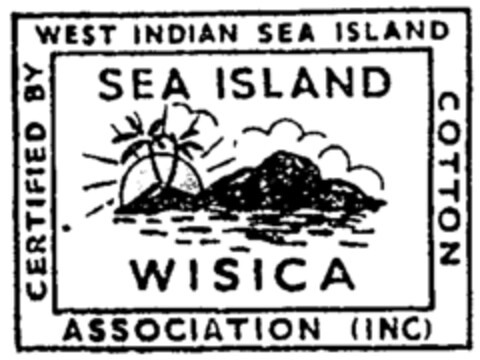 SEA ISLAND WISICA CERTIFIED BY WEST INDIAN SEA ISLAND COTTON ASSOCIATON (INC) Logo (WIPO, 16.02.2000)