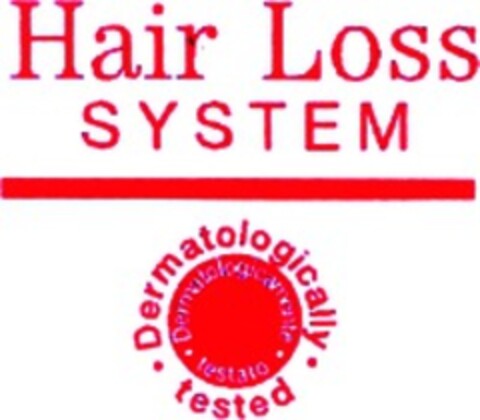 Hair Loss SYSTEM Dermatologically tested Dermatologicamente testato Logo (WIPO, 12.06.2008)