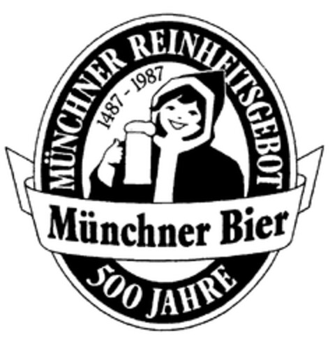 MÜNCHNER REINHEITSGEBOT Münchner Bier 500 JAHRE Logo (WIPO, 07.02.2006)