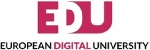 EDU EUROPEAN DIGITAL UNIVERSITY Logo (WIPO, 09/15/2016)