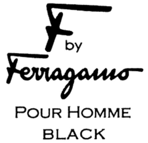 F by Ferragamo POUR HOMME BLACK Logo (WIPO, 21.01.2009)