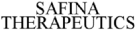 SAFINA THERAPEUTICS Logo (WIPO, 30.04.2018)